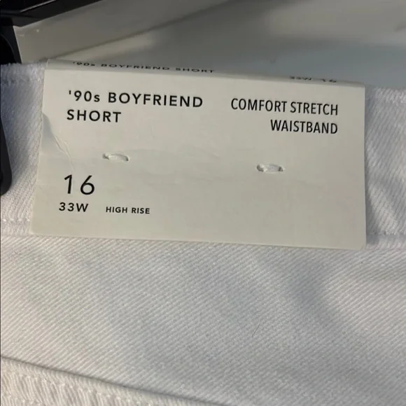 AE 90’s Boyfriend Style White Denim Shorts - Picture 6 of 6